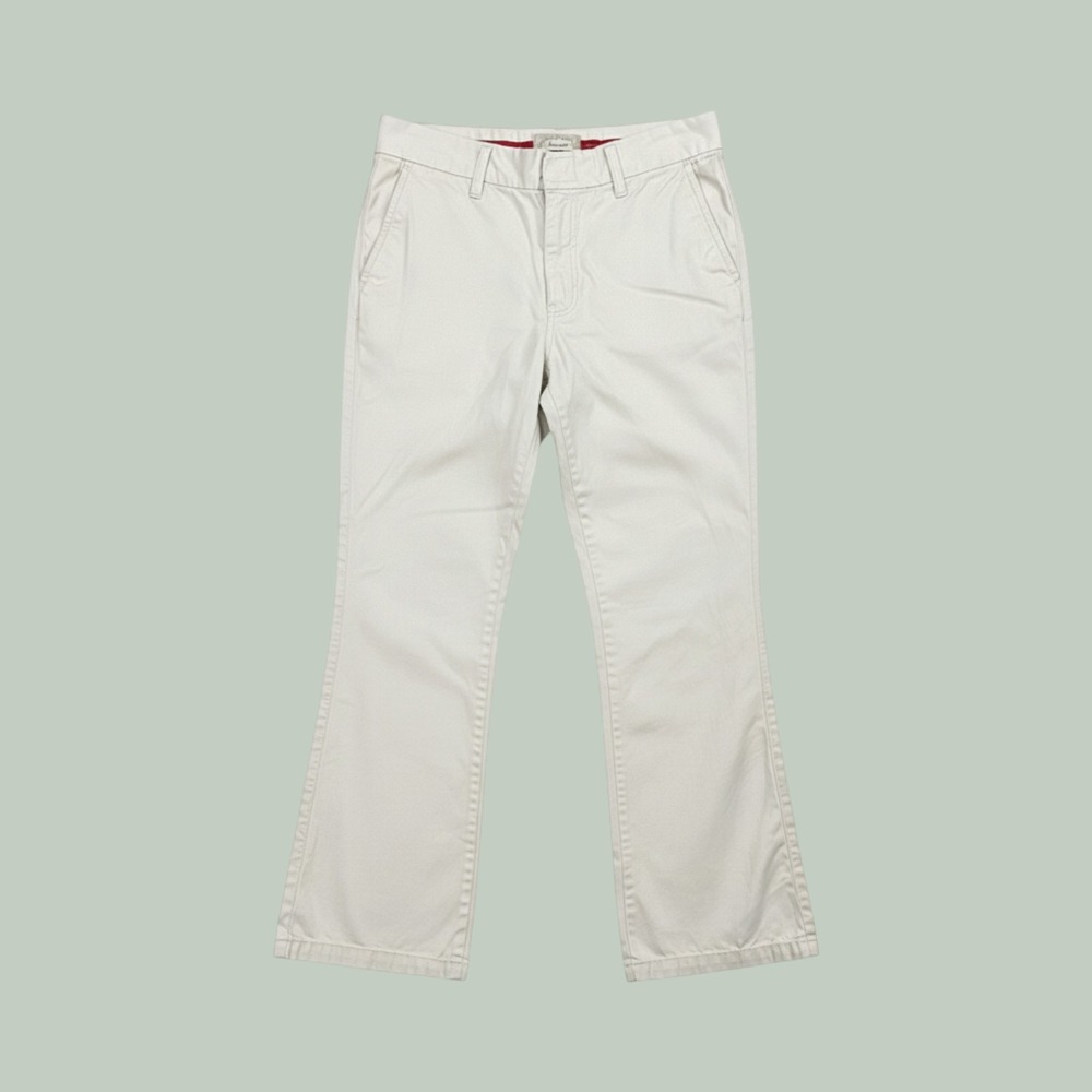 Vintage y2k Abercrombie & Fitch Womens Low Rise Bootcut Khaki Chino Pants Size 8